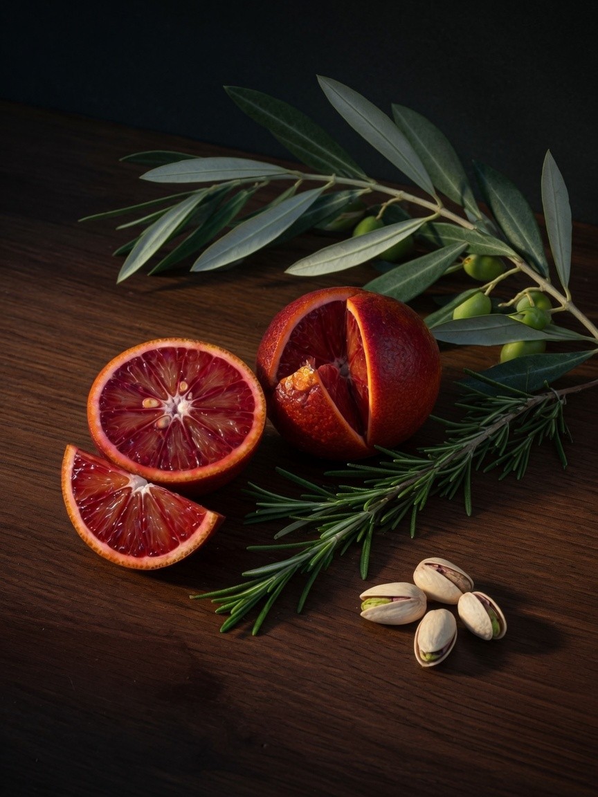 Krewne pomarańcze, oliwka, rozmaryn, pistacje