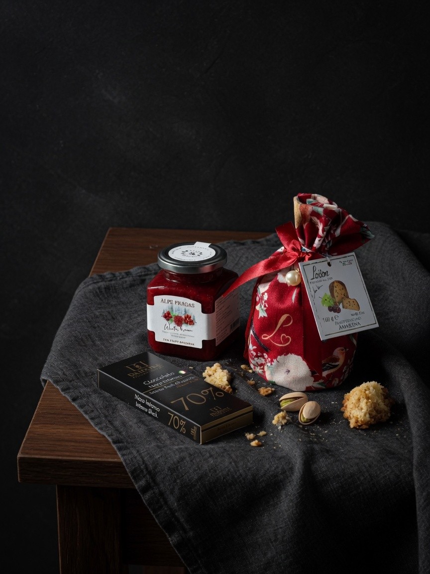 Mały gest: panettoncino Amarena, Winter Dream, czekolada Daidone 70%
